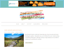 Tablet Screenshot of healthnutintraining.com